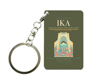 Thumbnail for Tehran Imam Khomeini International Airport IKA Key Chain design on green army key chain
