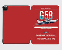 Thumbnail for Beechcraft Baron G58 design on red ipad tablet case