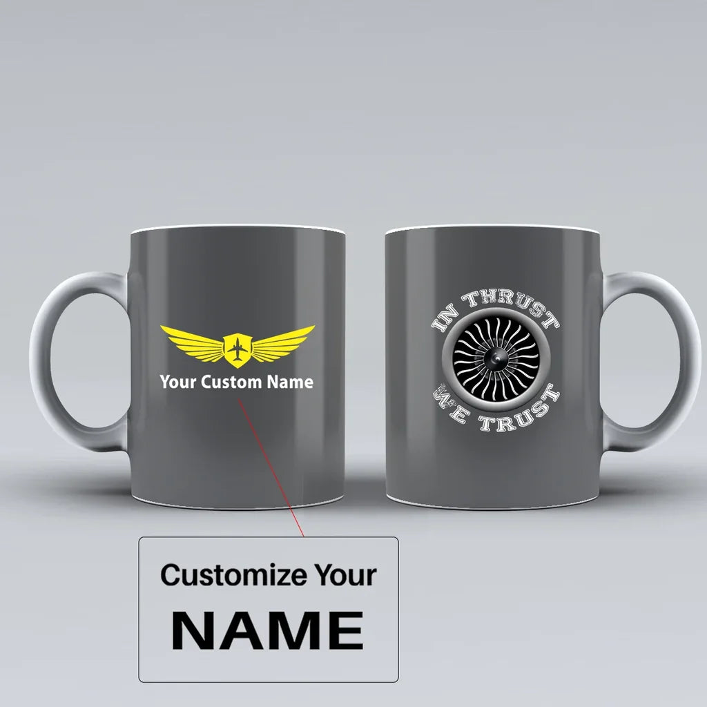 Customisable Thrust We Trust Mug - view 7