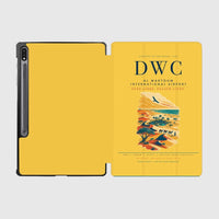Thumbnail for Al Maktoum International Airport (DWC) design on yellow samsung tablet tablet case