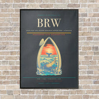 Thumbnail for Wiley Post–Will Rogers Memorial Airport BRW — Utqiagvik vertical canvas print - framed - gray background