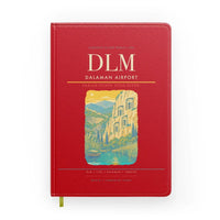 Thumbnail for Dalaman Airport (DLM) design on red notebook