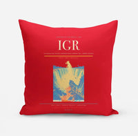 Thumbnail for Cataratas del Iguazu International Airport (IGR) design on red pillow