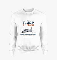 Thumbnail for T-45C Goshawk design on white sweatshirt