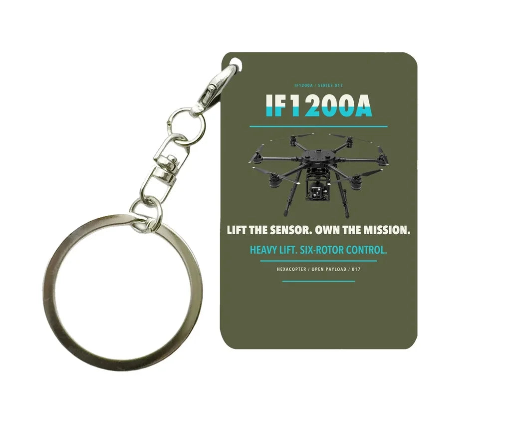 Inspired Flight IF1200A Key Chain design on green army key chain