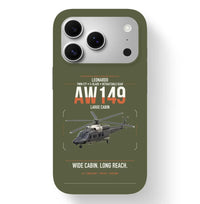 Thumbnail for Leonardo AW149 design on green army magsafe iphone case, for iPhone 17 Pro
