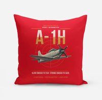Thumbnail for A-1H Skyraider design on red pillow