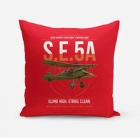 Thumbnail for Royal Aircraft Factory S.E.5a design on red pillow