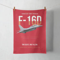 Thumbnail for F-16D Fighting Falcon Two Seats One Falcon design on red towel