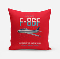 Thumbnail for F-86F Sabre design on red pillow
