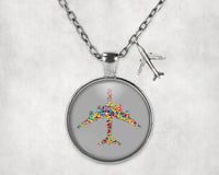 Thumbnail for Colourful Airplane Necklace - view 7