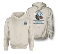 Thumbnail for BR725 design on khaki hoodie