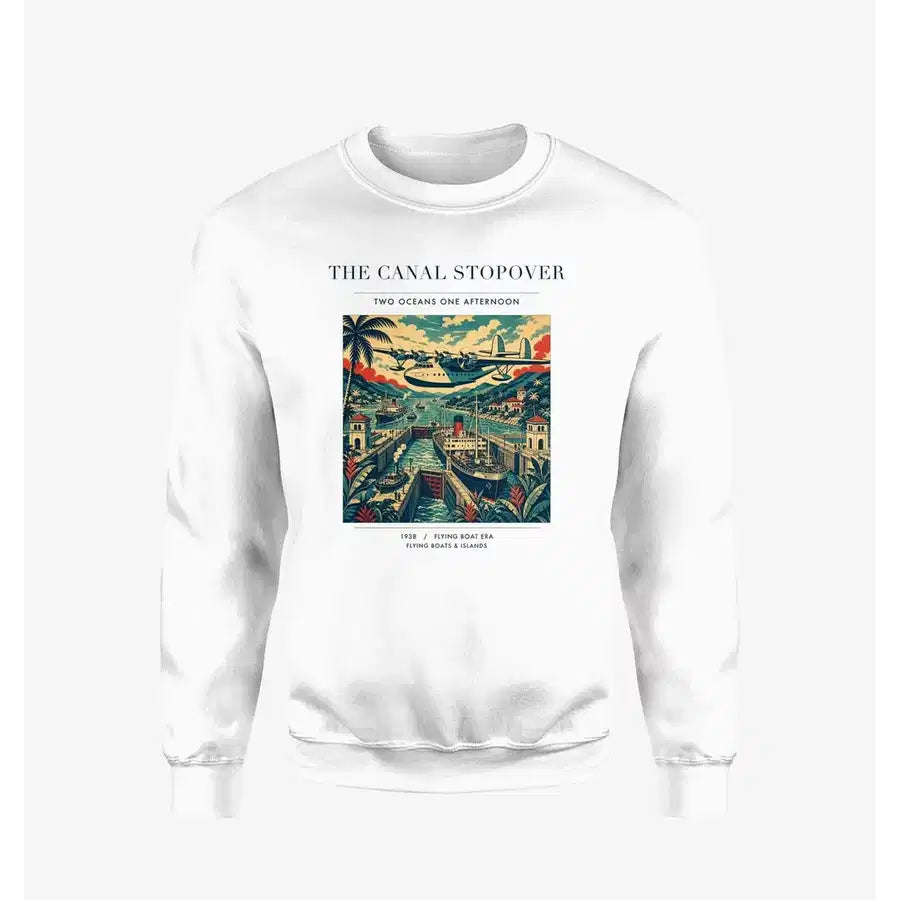 VINTAGE G4077 - The Canal Stopover - Designed Sweatshirts design on white