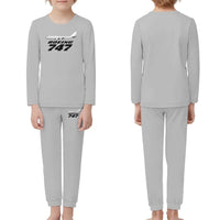 Thumbnail for The Boeing 747 children pajamas - Light Gray