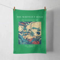 Thumbnail for VINTAGE G4359 - The Whiteout Hold - Designed Towels design on green