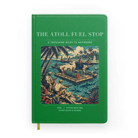 Thumbnail for VINTAGE G4069 - The Atoll Fuel Stop - Designed Notebooks design on green