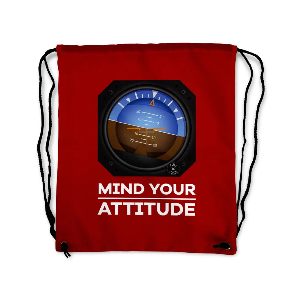 Mind Your Attitude Drawstring Bag - view 7