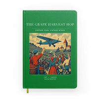 Thumbnail for VINTAGE G4445 - The Grape Harvest Hop - Designed Notebooks design on green