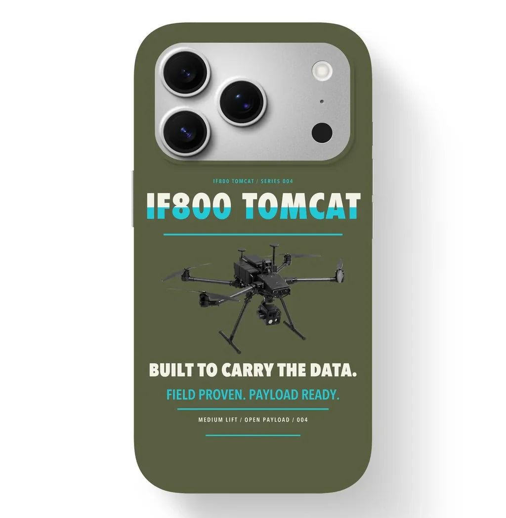 Inspired Flight IF800 Tomcat Case design on green army iphone case