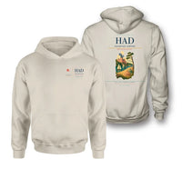 Thumbnail for Halmstad Airport (HAD) design on khaki double-side hoodie