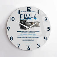 Thumbnail for FJ44-4 design on light gray no frame wall clock
