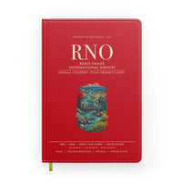 Thumbnail for Reno-Tahoe International Airport (RNO) design on red notebook