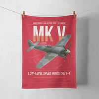 Thumbnail for Hawker Tempest Mk V design on red towel
