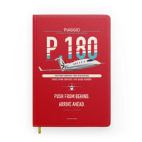 Thumbnail for Piaggio P.180 Avanti EVO design on red notebook