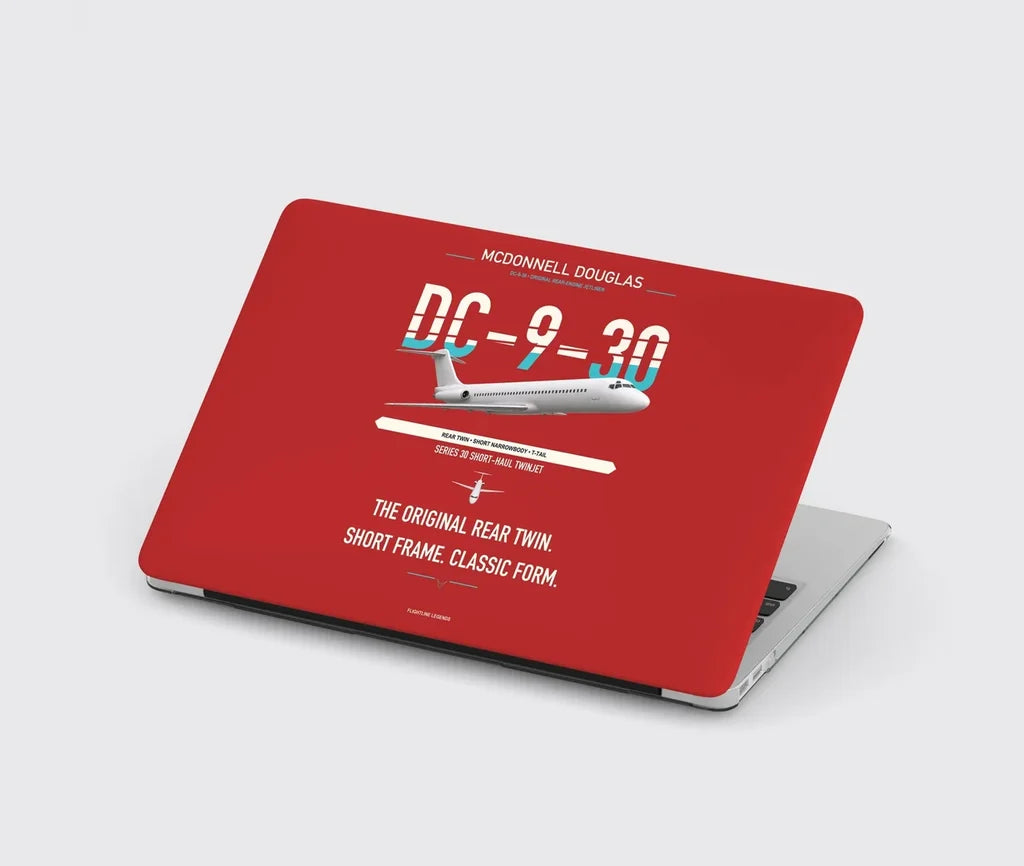 McDonnell Douglas DC-9-30 design on red MacBook case