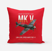 Thumbnail for Hawker Tempest Mk V design on red pillow