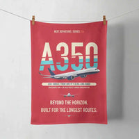 Thumbnail for Airbus A350-1000ULR design on red towel