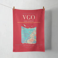 Thumbnail for Vigo Airport (VGO) design on red towel