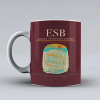 Thumbnail for Ankara Esenboga Airport ESB Mug - Dark Red