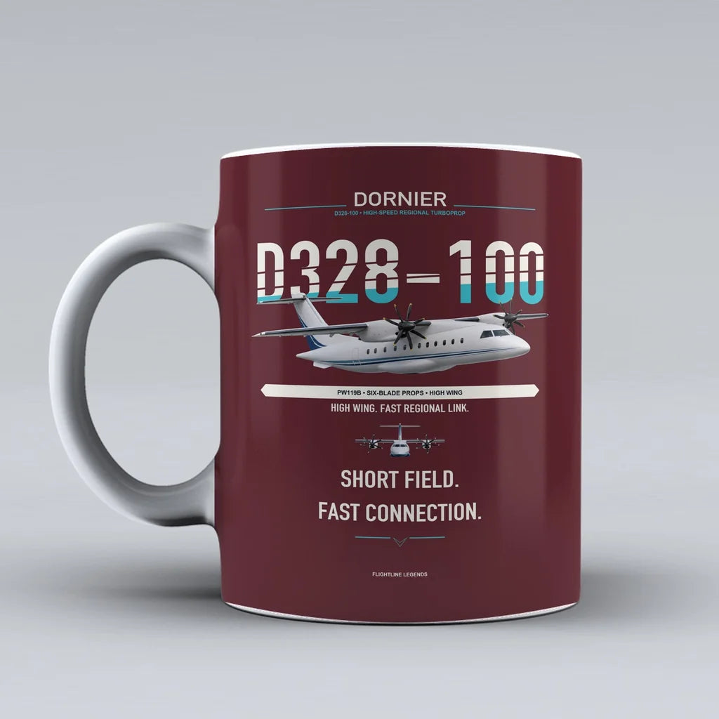 Mug design on dark red d328 100