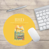 Thumbnail for George Best Belfast City Airport BHD Mouse-Pad Round - Yellow