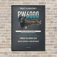 Thumbnail for PW6000 vertical canvas print - framed - gray background