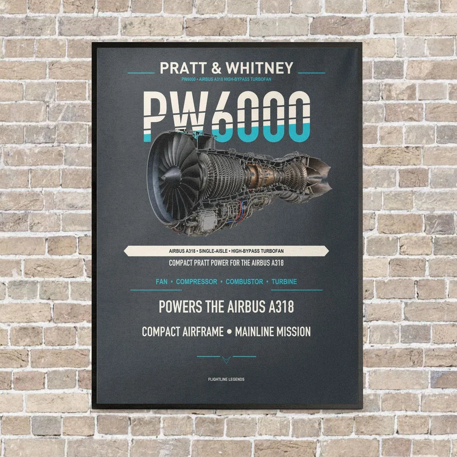 PW6000 vertical canvas print - framed - gray background