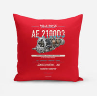 Thumbnail for AE 2100D3 design on red pillow