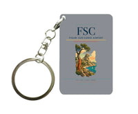 Thumbnail for Figari Sud-Corse Airport (FSC) design on gray key chain