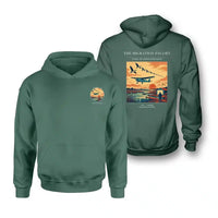 Thumbnail for VINTAGE G4448 - The Migration Escort - Double-Side Hoodie design on green double side