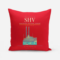 Thumbnail for Shreveport Regional Airport (SHV) design on red pillow