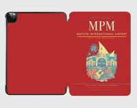 Thumbnail for Maputo International Airport (MPM) design on red ipad tablet case
