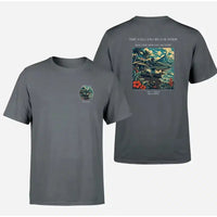 Thumbnail for VINTAGE G4405 - The Volcano Beach Strip - Double-Side T-Shirt design on gray double side t shirt