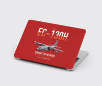 Thumbnail for EC-130H Compass Call design on red MacBook case