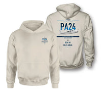 Thumbnail for Piper PA-24-250 Comanche 250 design on khaki double-side hoodie, double-side print