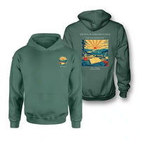 Thumbnail for VINTAGE G4500 - The Five Hundredth Sunrise - Double-Side Hoodie design on green double side