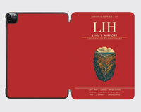Thumbnail for Līhuʻe Airport (LIH) design on red ipad tablet case