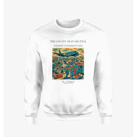 Thumbnail for VINTAGE G4388 - The County Seat Shuttle - Designed Sweatshirts design on white