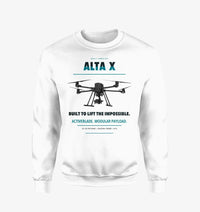 Thumbnail for Freefly Alta X design on white sweatshirt