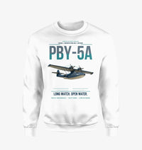 Thumbnail for PBY-5A Catalina design on white sweatshirt